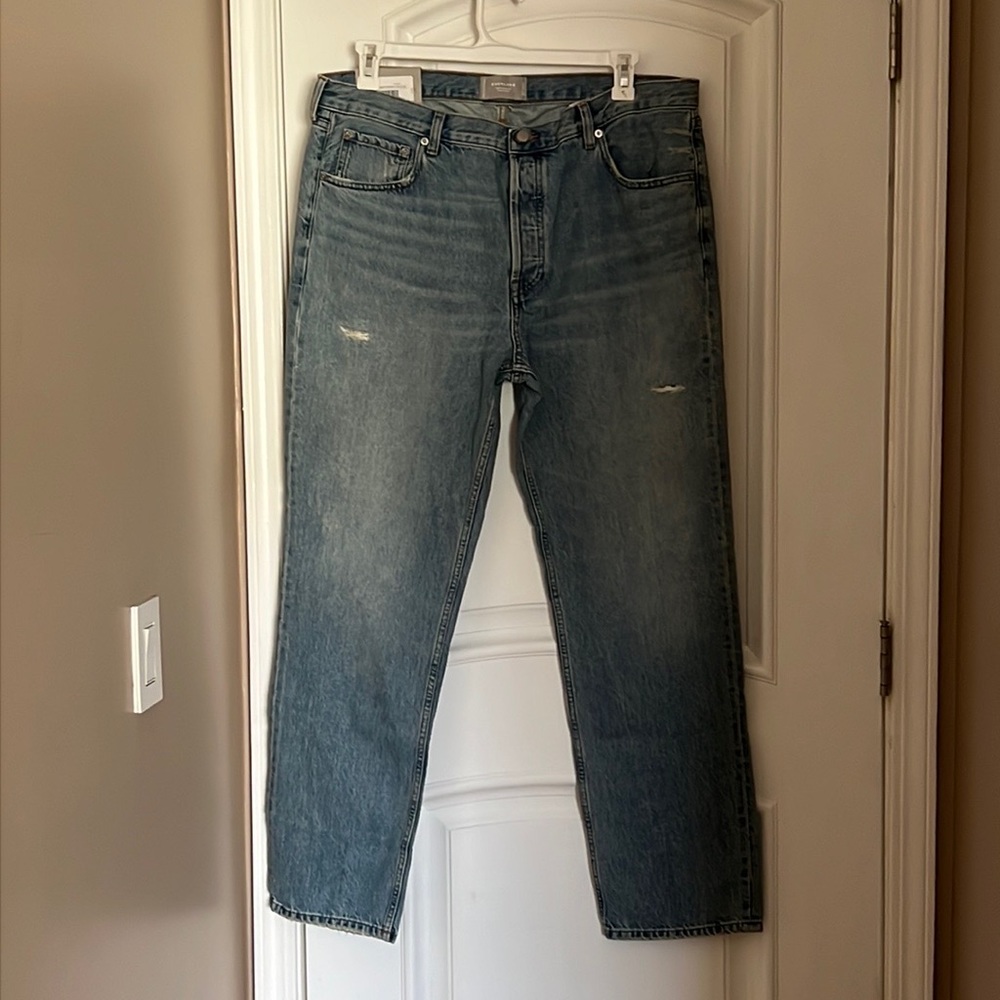 Brand New Everlane Everybody Jeans in light wash - Size 16/18